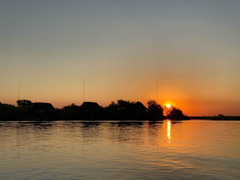 Sonnenuntergang vor Edel-Lodge