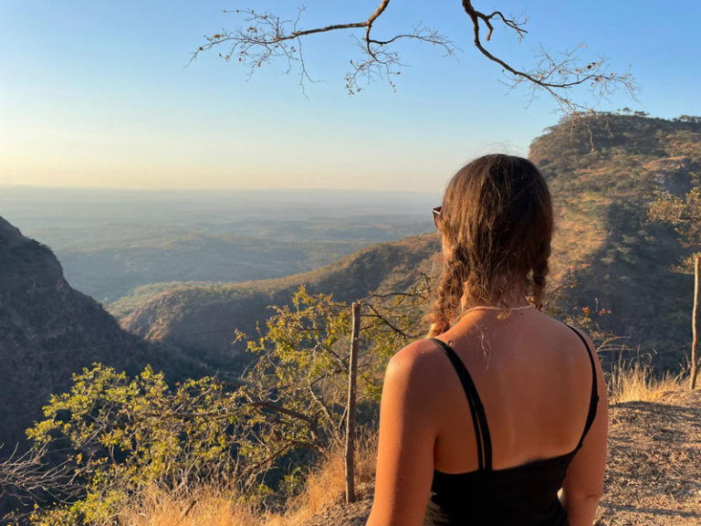 Tanja mit Aussicht