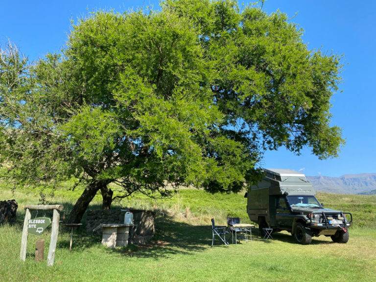 Campground bei schönem Wetter