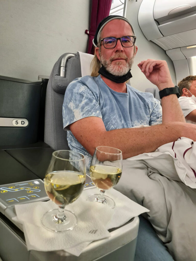 Ganz bequem hier drinnen und guter Service