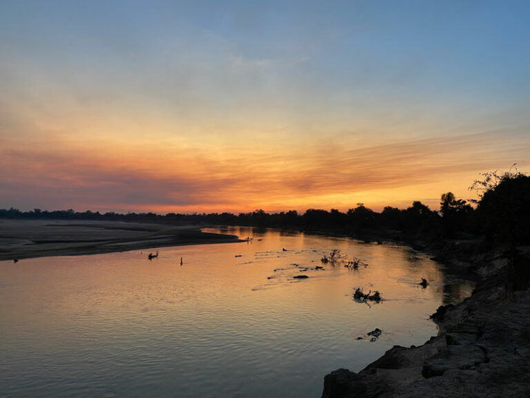 Sonnenuntergang über dem Luangwa