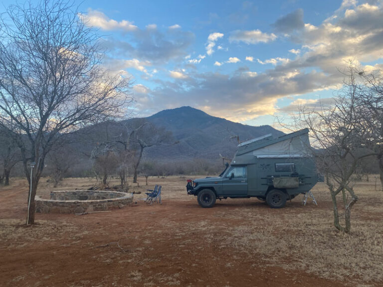 Unser Platz auf der public Campsite