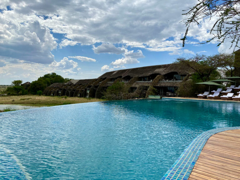 Pool und Zimmer