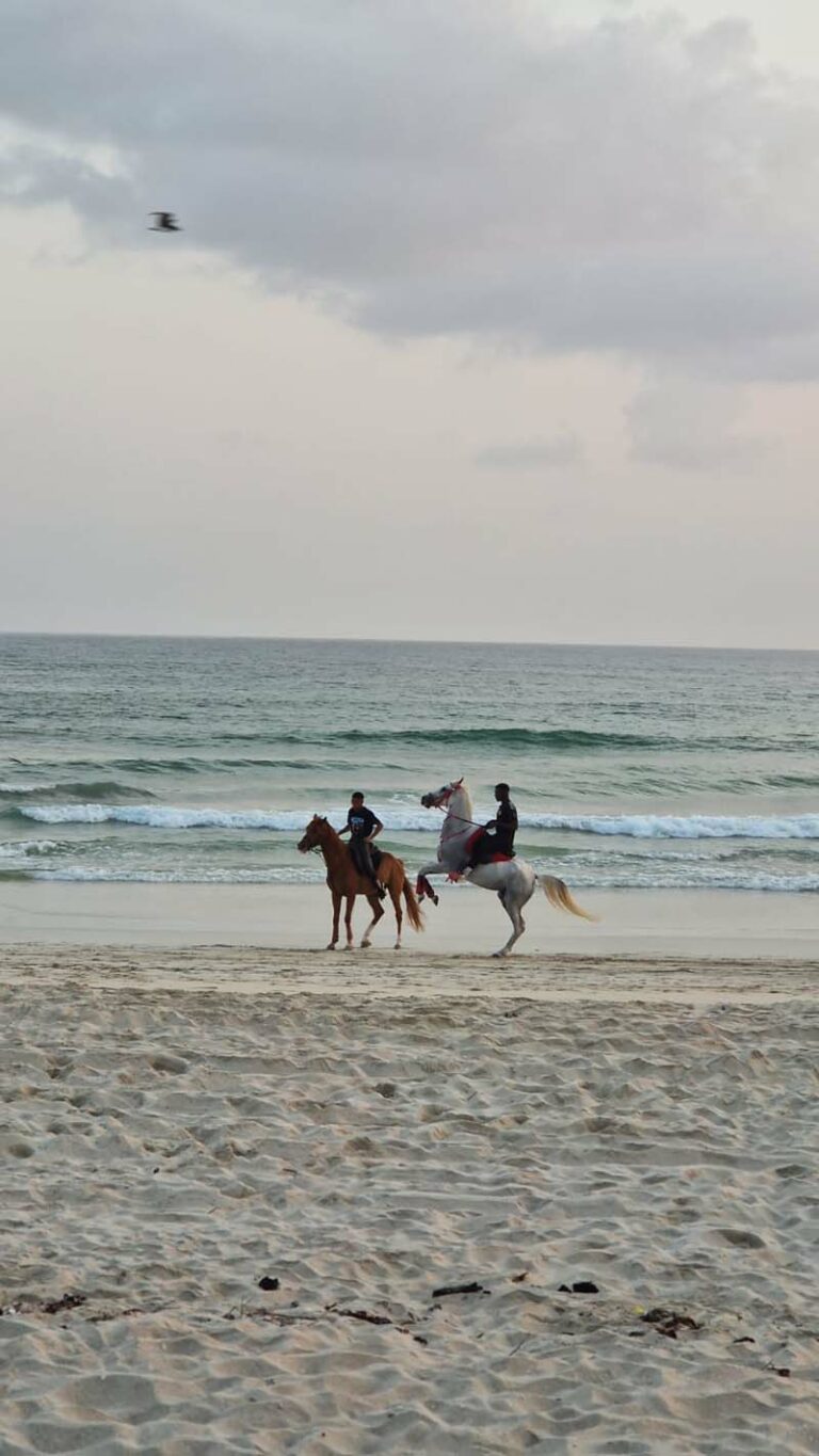 Reiter am Strand