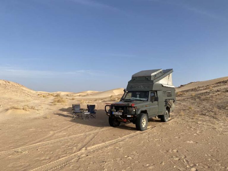 Camp am Rande der Rub Al-Khali