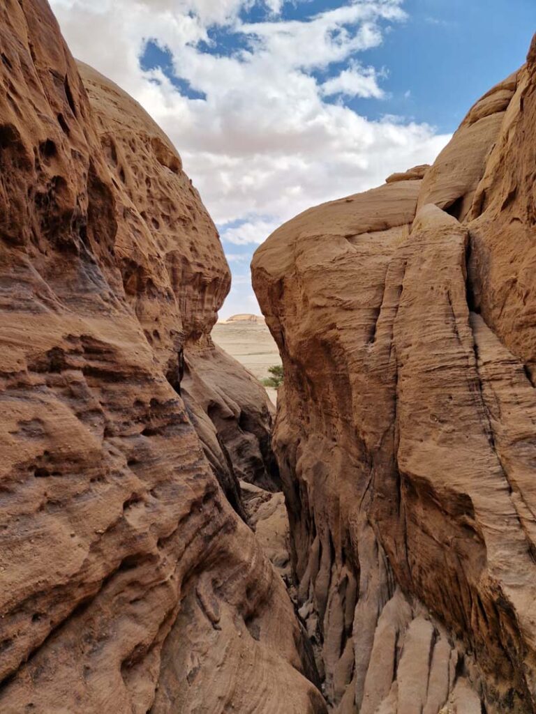 Blick aus der Schlucht