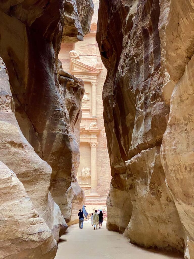 The Siq - am Ende des Canyon