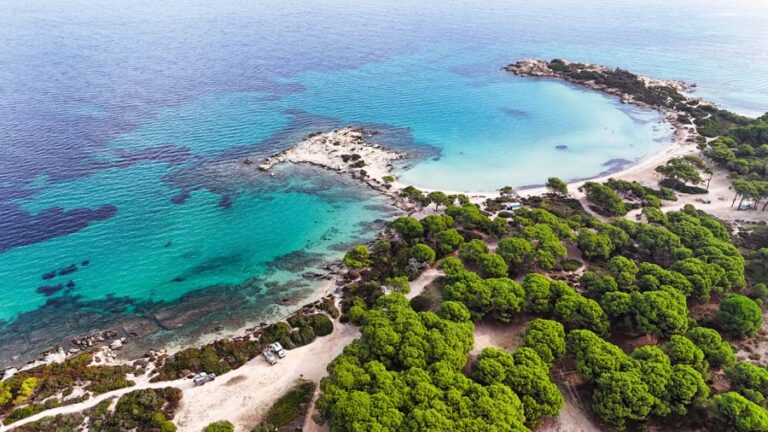 Karidi Beach aus der Luft