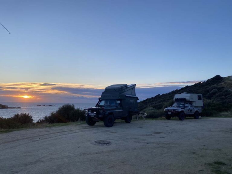 Camping oberhalb vom Tigania Beach