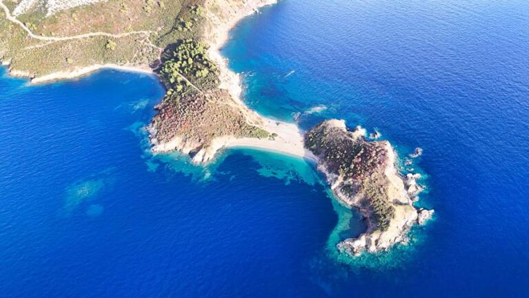Das Sithonia Cape aus der Luft