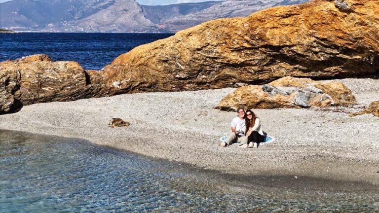 Wir am Zastani Beach