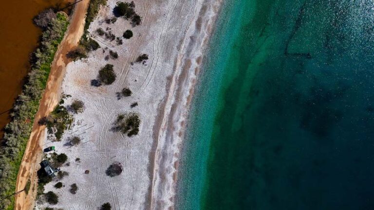 Fokiano Beach aus der Luft