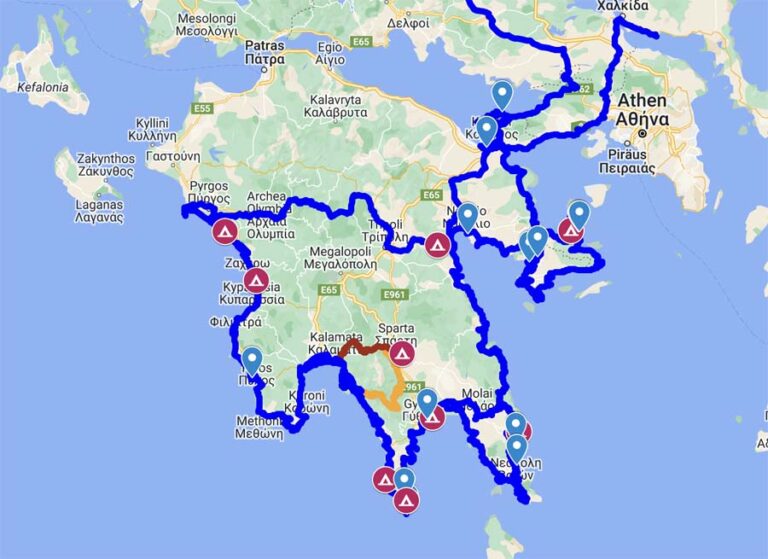 Gesamte Route