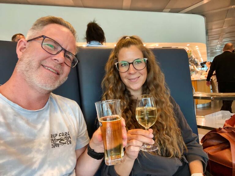 In der Lufthansa Lounge