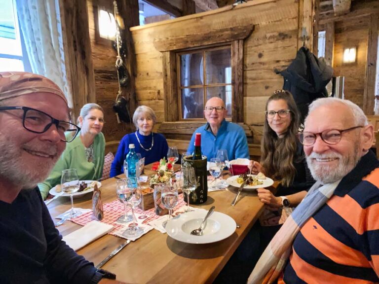 Schöner Abend im Restaurant "Zur blauen Traube"