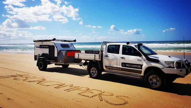 Mit dem Trailer von Boxcampers durch Australien
